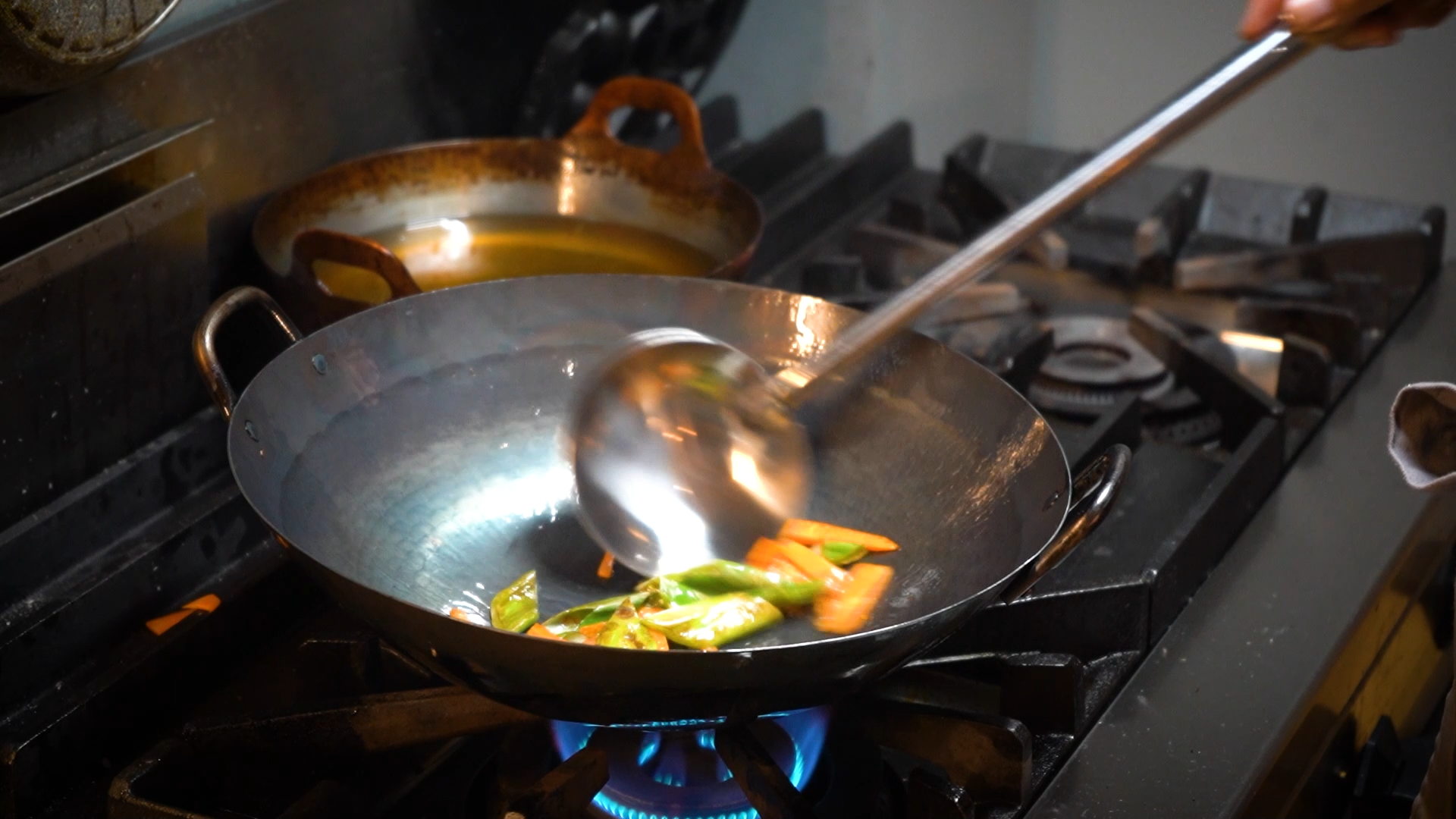 Wok cooking