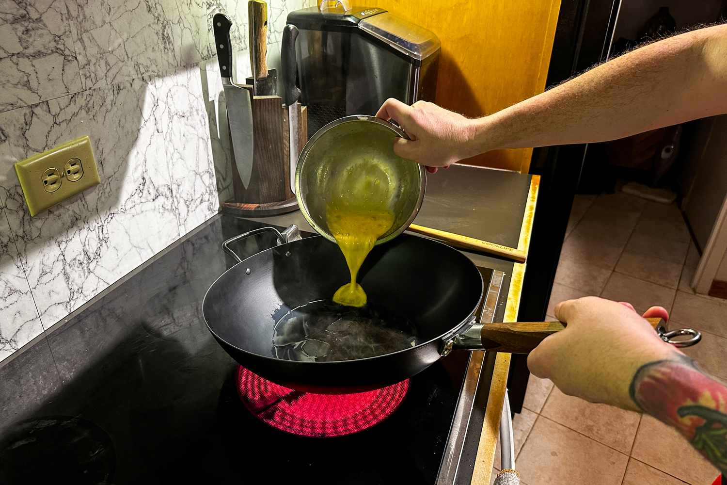 Wok cooking