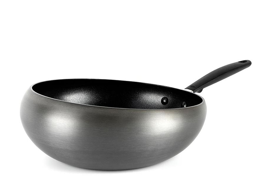 Anodized Aluminum Wok