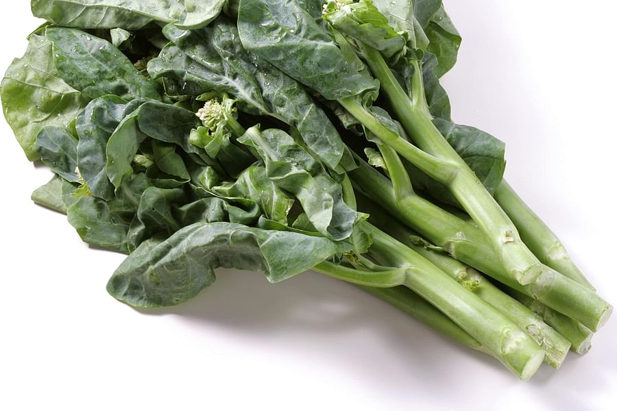blanched gai lan