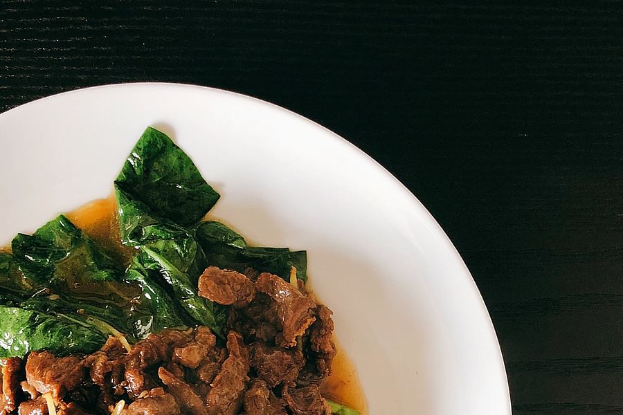 gai lan ice water bath