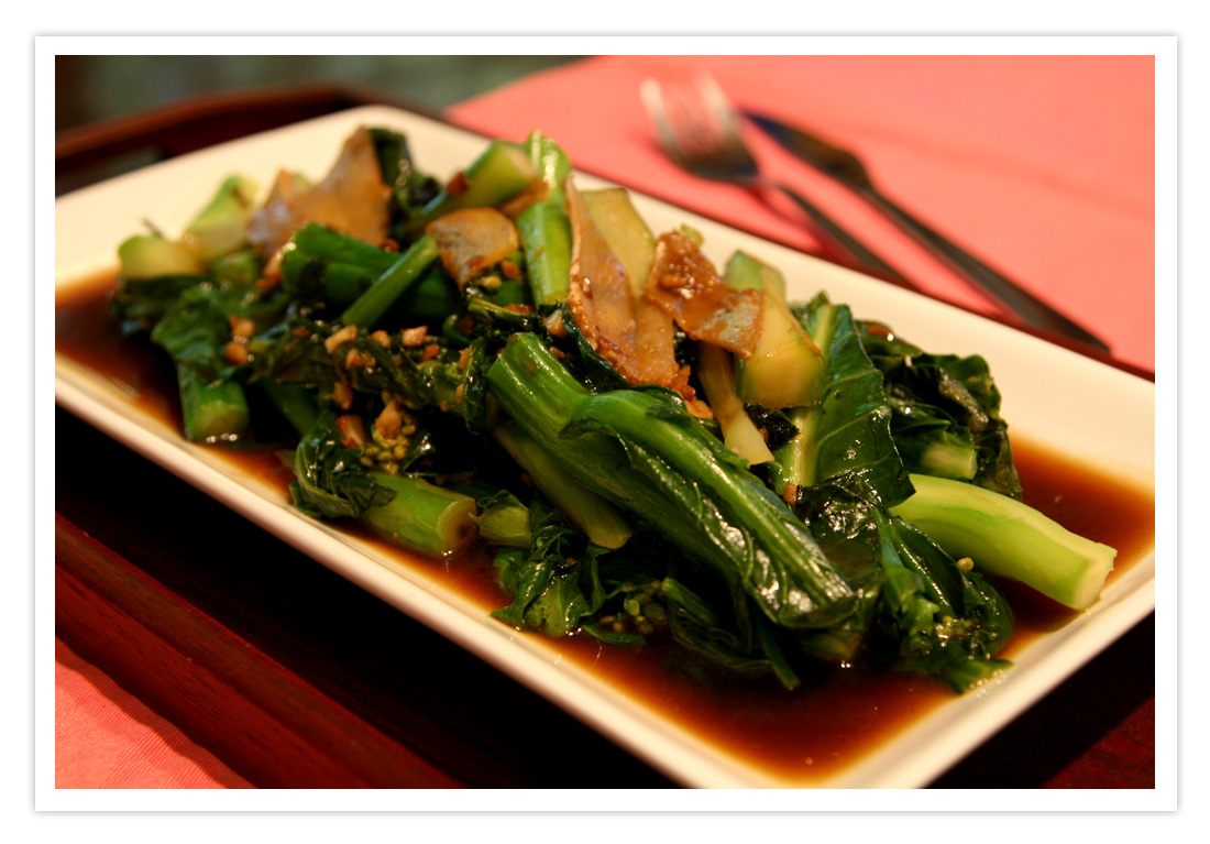 stir-fried gai lan high heat