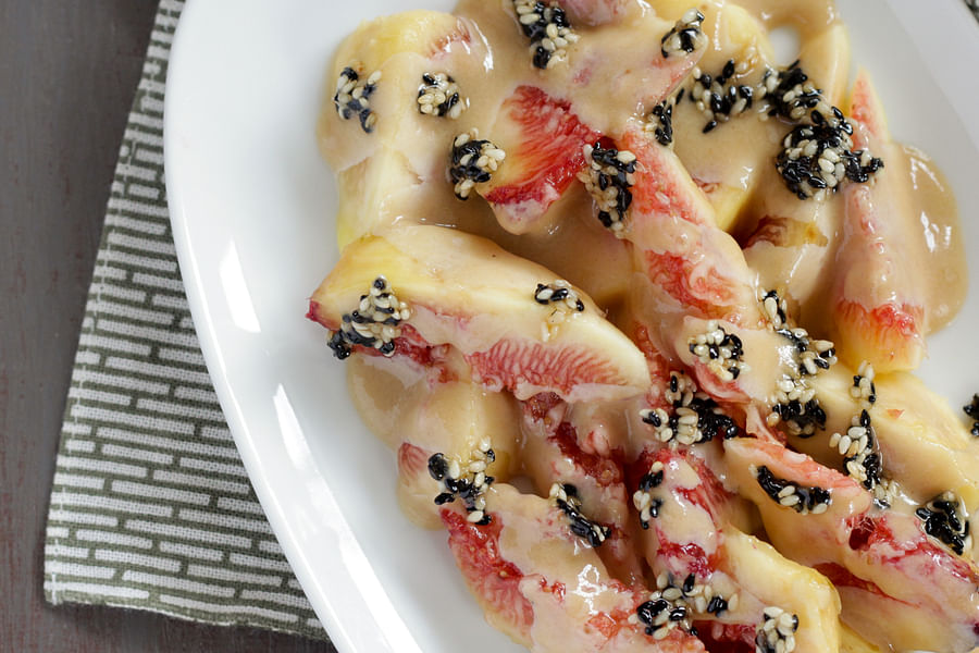 Sesame honey bananas