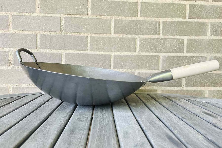 Hand Hammered Carbon Steel Wok
