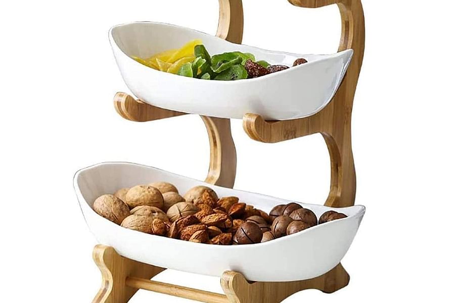 layered food presentation