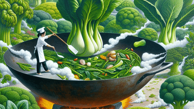 A World of Asian Greens: Mastering the Art of Bok Choy, Gai Lan, and More in the Wok