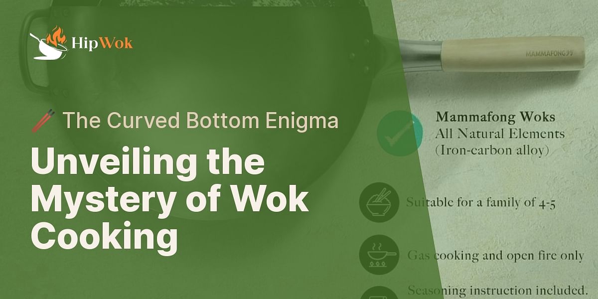 Why didn't Western cooking use a curved bottom utensil for wok cooking?